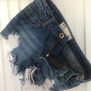 Denim cutoffs